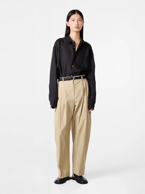 Studio Nicholson high waisted khaki trousers pant acuna la garconne 0 25 26 XS